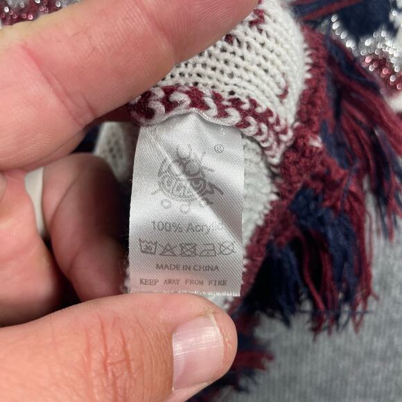 You Look Ugly Today Christmas Sweater Women's Medium Red/White Knit Party - Picture 7 of 9